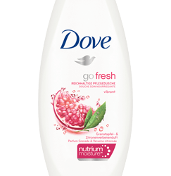 Dove go fresh Reichhaltige Pflegedusche Granatapfel-Zitronenverbene