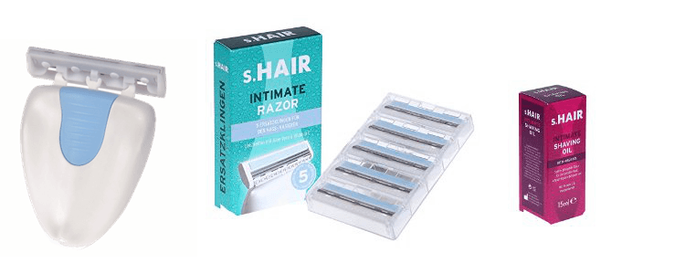 s.HAIR Intimate Razor & Shaving Oil