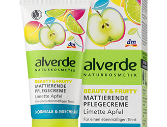 alverde Mattierende Pflegecreme Limette Apfel