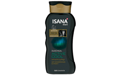 ISANA men ACTIVE COOL Duschgel Ron-Robert Ziegler Weltmeister-Edition