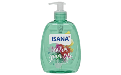 ISANA Cremeseife Pure Eleganz, Hygiene Aktiv Seife mit Lotusblütenextrakt & Color Your Life Handseife