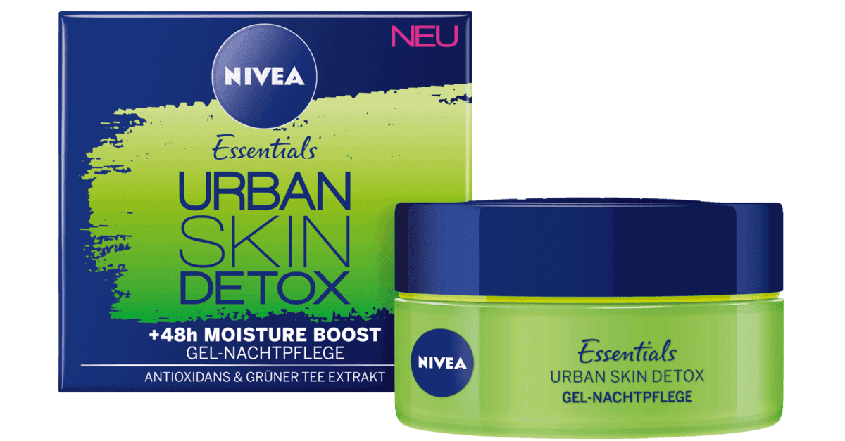 NIVEA Essentials Urban Skin Protect Tagespflege LSF20 & Urban Skin Detox Gel-Nachtpflege