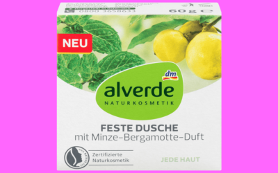 alverde Feste Dusche Minze-Bergamotte-Duft