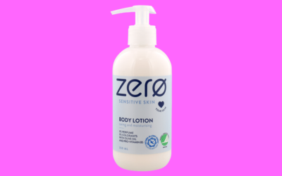 zerø sensitive skin body lotion caring and moisturizing