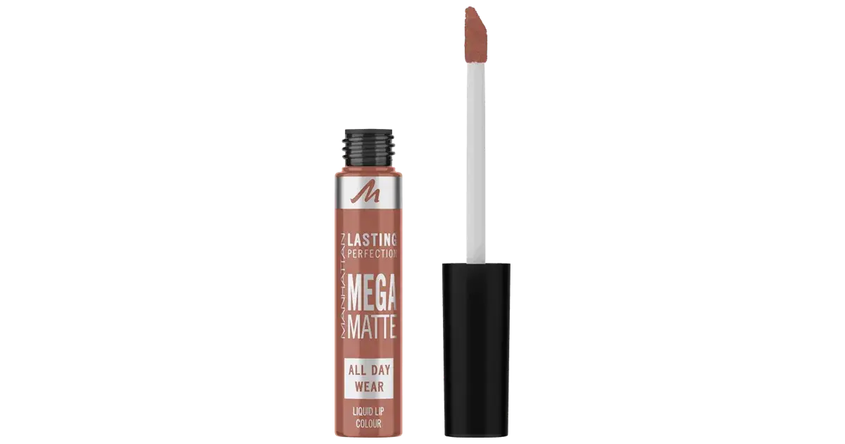 MANHATTAN Lasting Perfection Mega Matte All Day Wear Liquid Lip Colour 700 Noho Mocha